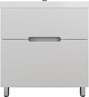 Style Line Тумба под раковину Матис 80 белая матовая